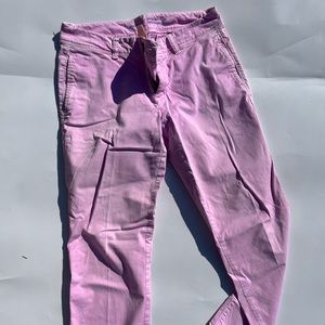 Women’s Vintage Rolled Crop pink Gap summer khakis